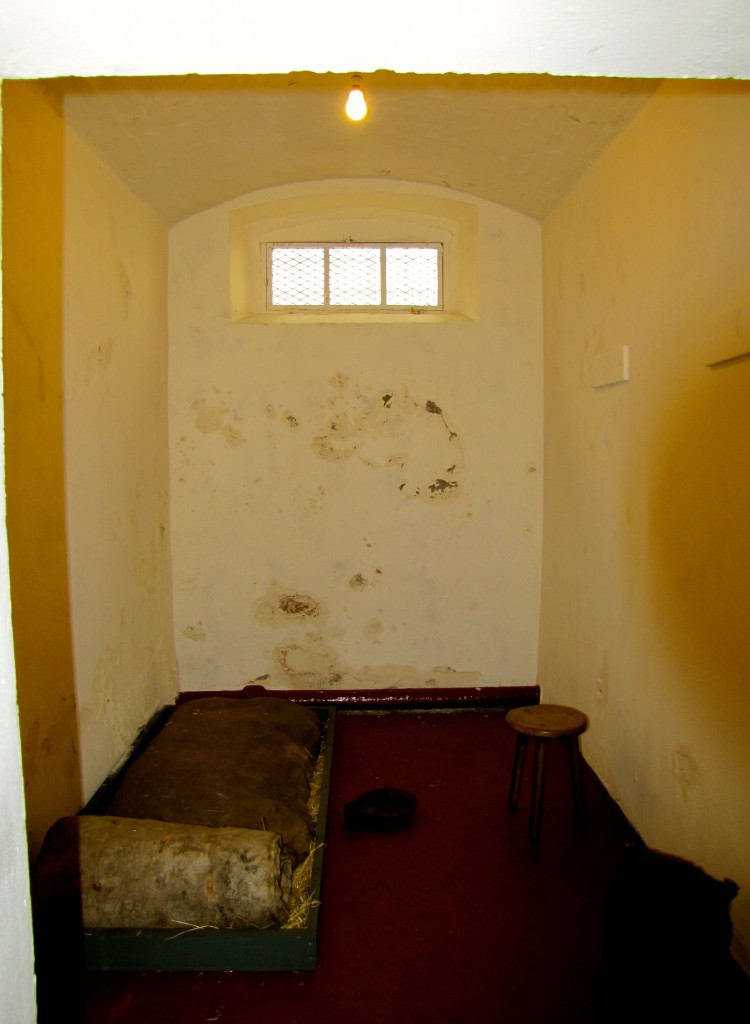 Here's a cell, furnished as it was circa 1850.