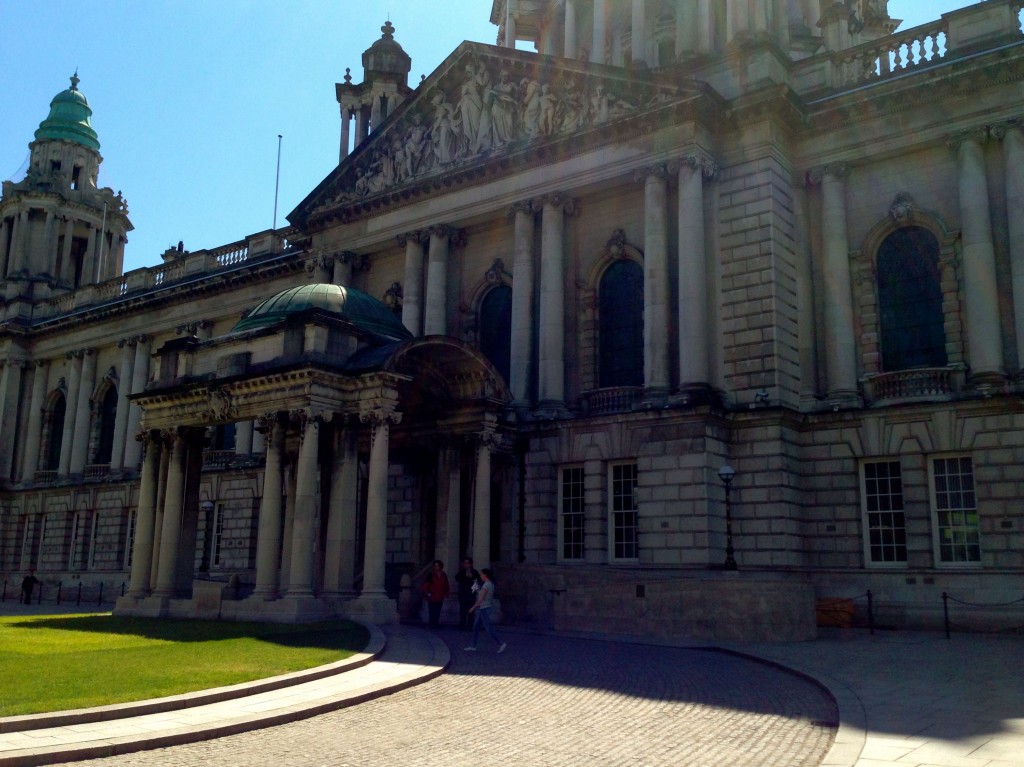 It really is a beautiful building, right in the centre of the city. I've been seeing a lot of it here, because it's a very useful navigation point for anywhere I might want to go. Also, the bus back to the Old Rectory picks up here.