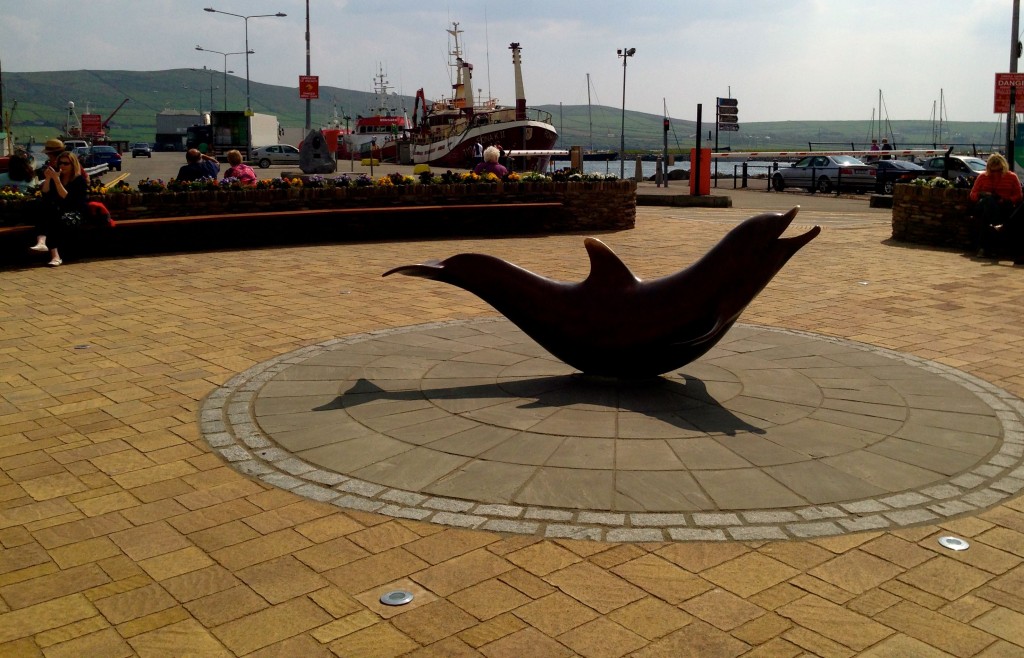 One of the things Dingle is famous for is Fungie the Dolphin, who has lived near the harbour mouth since 1983, and is known to come in and play with swimmers and follow the boats around.