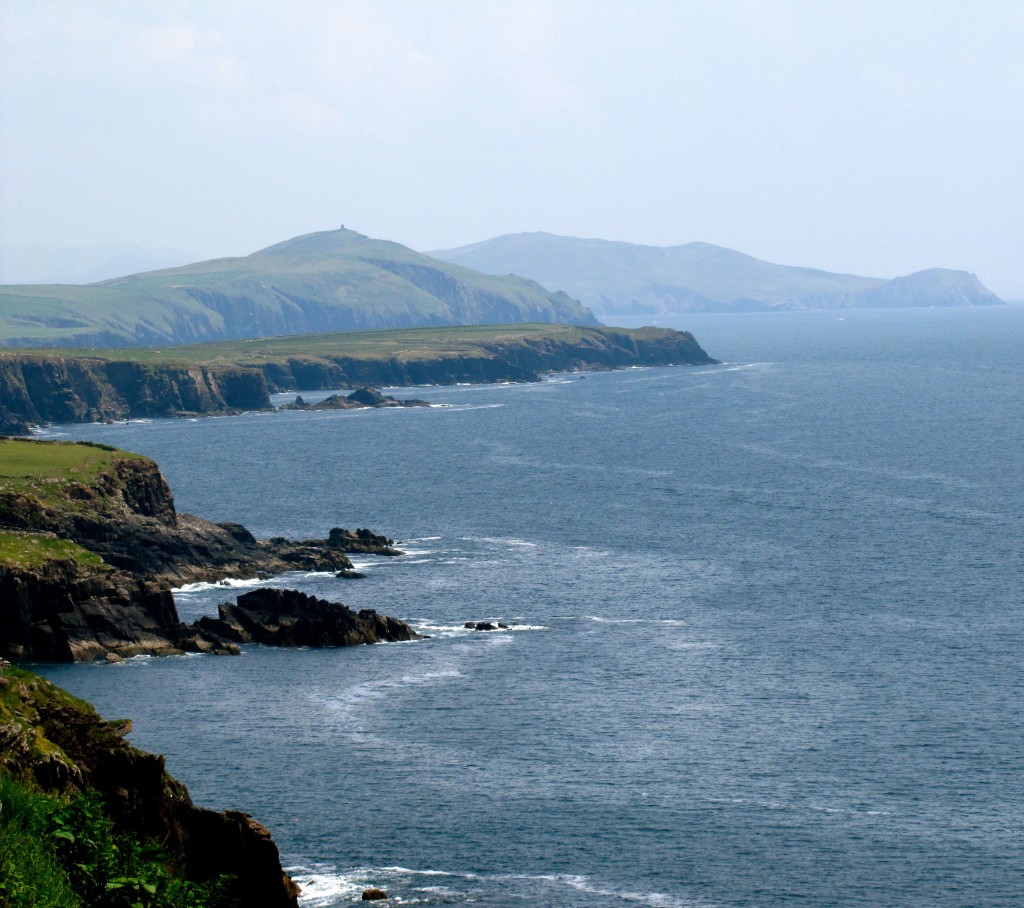 On up the coastal road is a little spot called Fahan. It's got great views of the Dingle Bay cliffs.