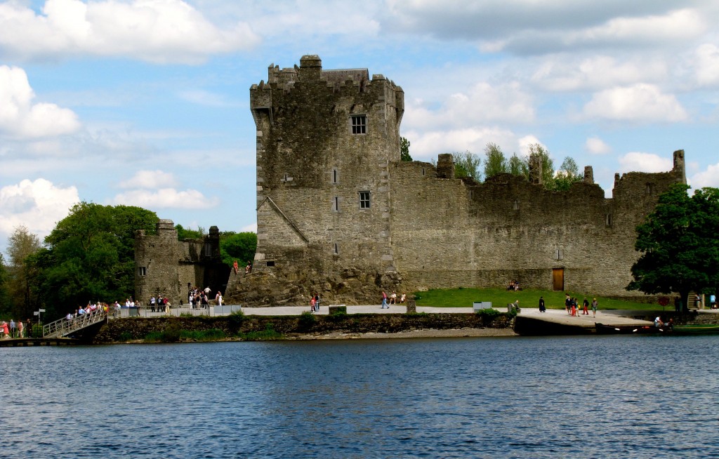 We dock at Ross Castle, about a mile from the town of Killarney.