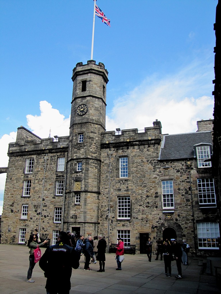 This building holds the Scottish Crown Jewels: the crown, sceptre, sword of state, some other jewellery, and the Stone of Scone. This was just returned to Scotland in 1993, with the understanding that it must travel to Westminster to be used in any future coronations. "If it doesn't come back quicker than the 700 years it took last time," said our guide, Frank, "There might be trouble."