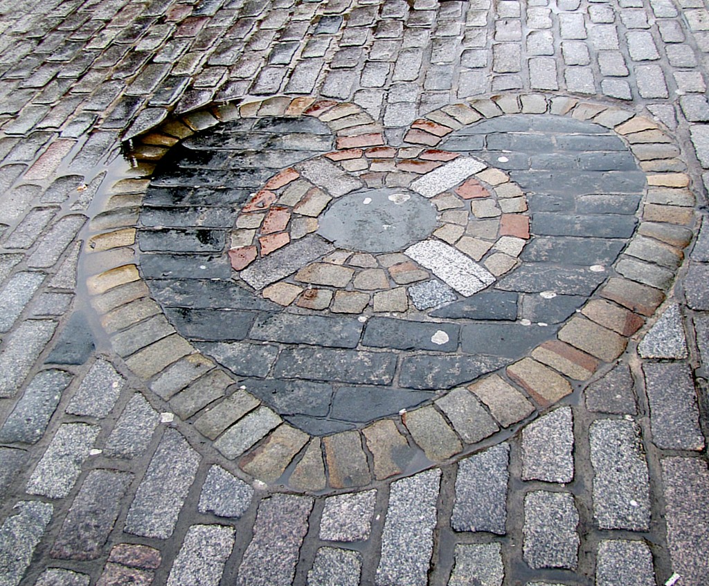 “But do ye never think about the Heart of Midlothian? Folks always spit on it in passing. That granite heart in the High Street near St. Giles that marks the gates of the erstwhile Tollbooth Jail – as nice a bit of demolition as I could wish, that. And there ye have it. The Heart of Midlothian. Of which County Edinburgh is the heart, so ye have the heart of the heart of the heart of Scotland, as ye might say, upon which we customarily spit because it marks a jail that isn’t there. There’s something right Edinburgh about that.” Robin Williamson, Edinburgh