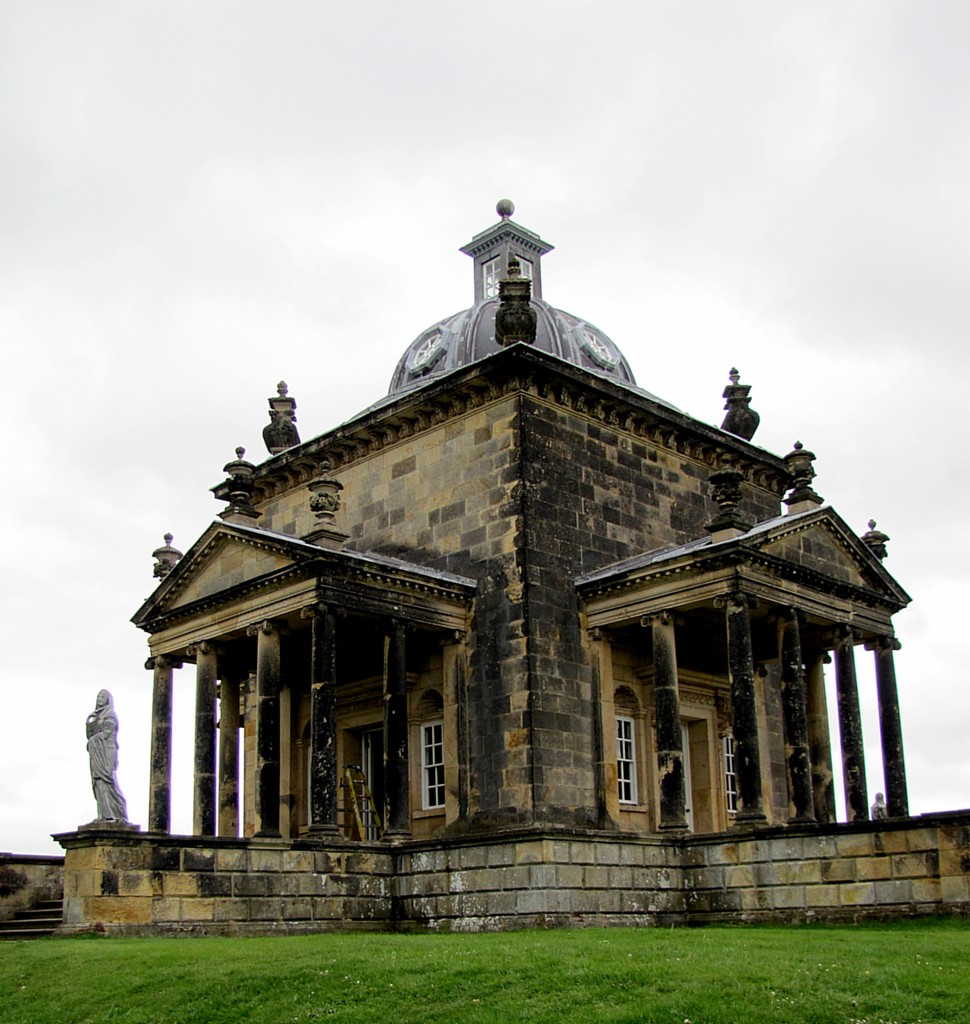 This is the Temple of the Four Winds. It's a classical-style folly standing out at one corner of the main grounds.