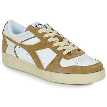 Schuhe Sneaker Low Diadora MAGIC BASKET LOW SUEDE LEATHER Weiß / Beige