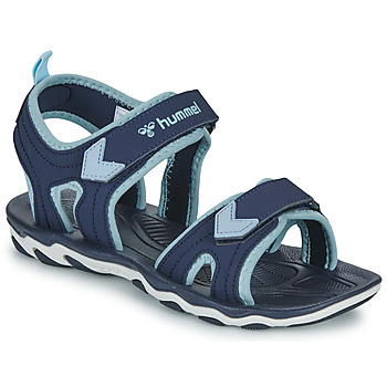 Schuhe Kinder Sportliche Sandalen hummel SANDAL SPORT JR Marineblau / Blau