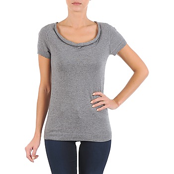 Vêtements Femme T-shirts manches courtes La City PULL COL BEB Gris