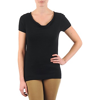 Vêtements Femme T-shirts manches courtes La City PULL COL BEB Noir