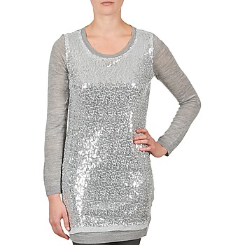 Vêtements Femme Tuniques La City PULL SEQUINS Gris