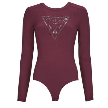 Sous-vêtements Femme Bodys Guess LS CN LOGO BODY 