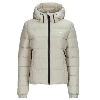 Kleidung Damen Daunenjacken Superdry HOODED SPIRIT SPORTS PUFFER Beige