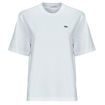 Kleidung Damen T-Shirts Lacoste TF7215 Weiß