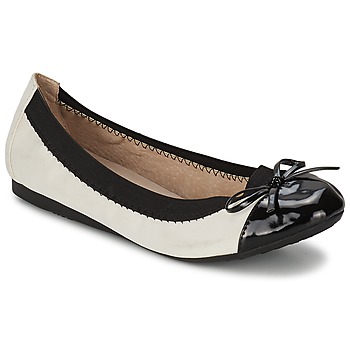 Chaussures Femme Ballerines / babies Moony Mood ELALA Blanc / Noir