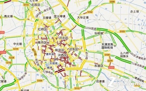 谷歌地图新增中国12城市实时交通路况_搜狗、