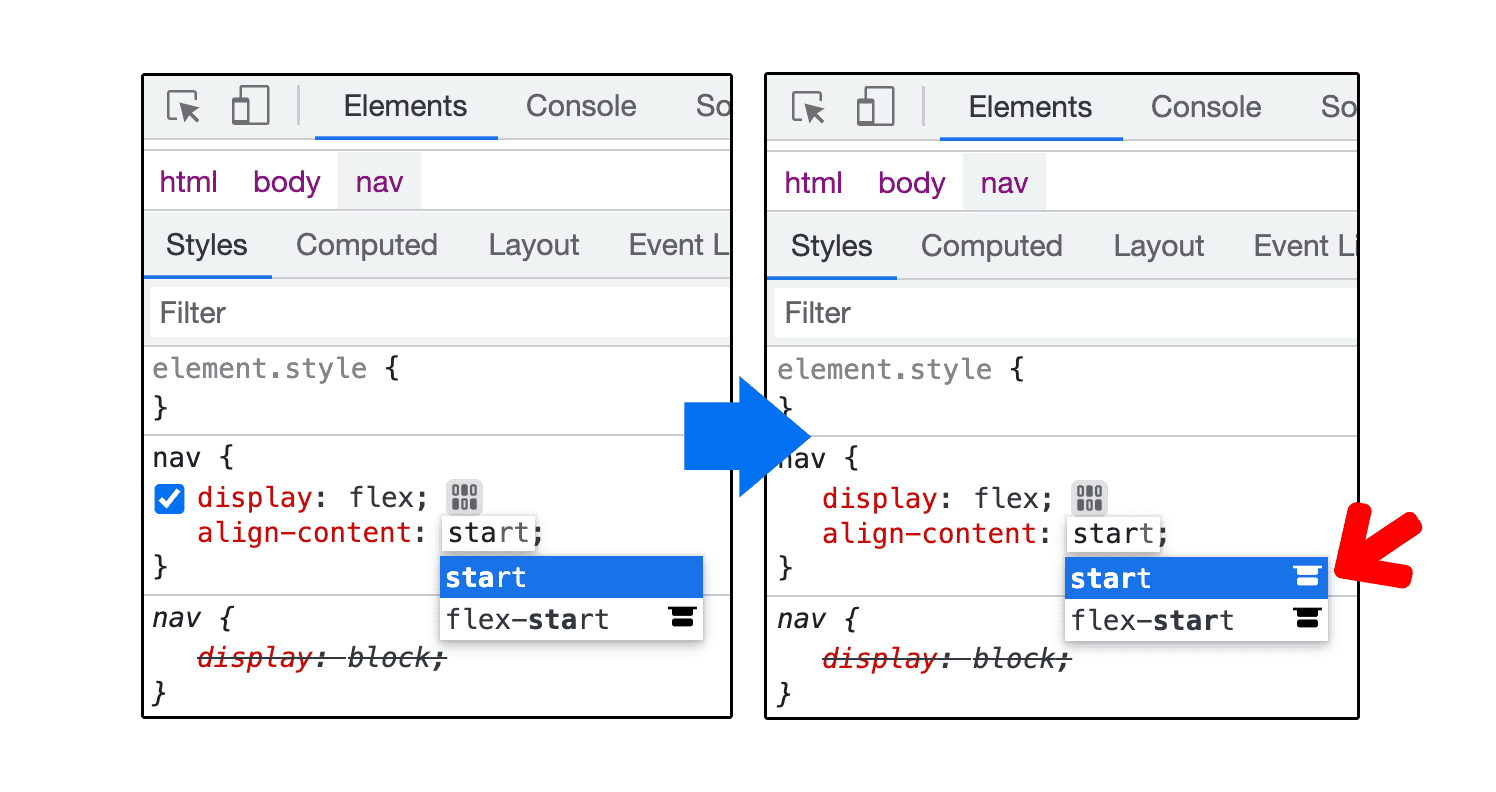 คุณสมบัติการจัดเรียงเนื้อหา Flexbox