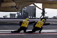 Soldiers serving at Liaoning aircraft carrier