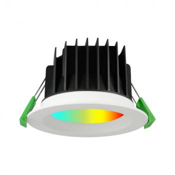 Smart DownLight RGB+CCT 10W IP54  Plastic+Aluminum