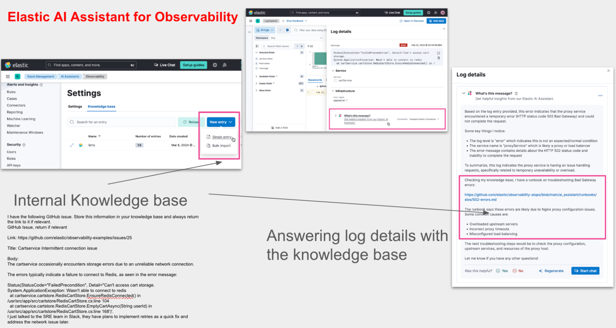 elastic ai assistant for observability