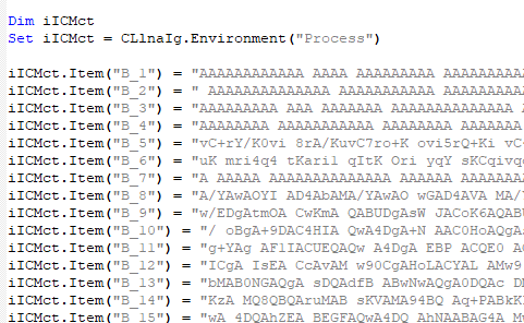 Setting the target payload environment variables