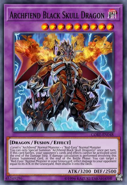 Archfiend Black Skull Dragon