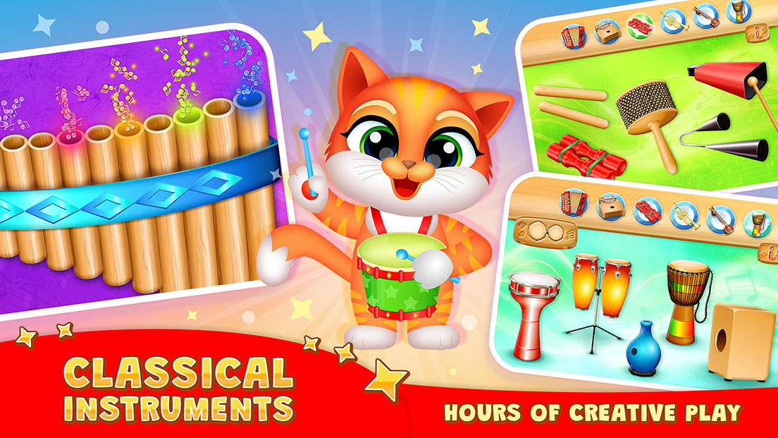 123 Kids Fun Music Games World - Music Games, Piano, Kids Songs