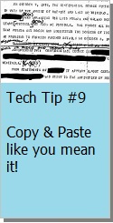 Cut & Paste in Word