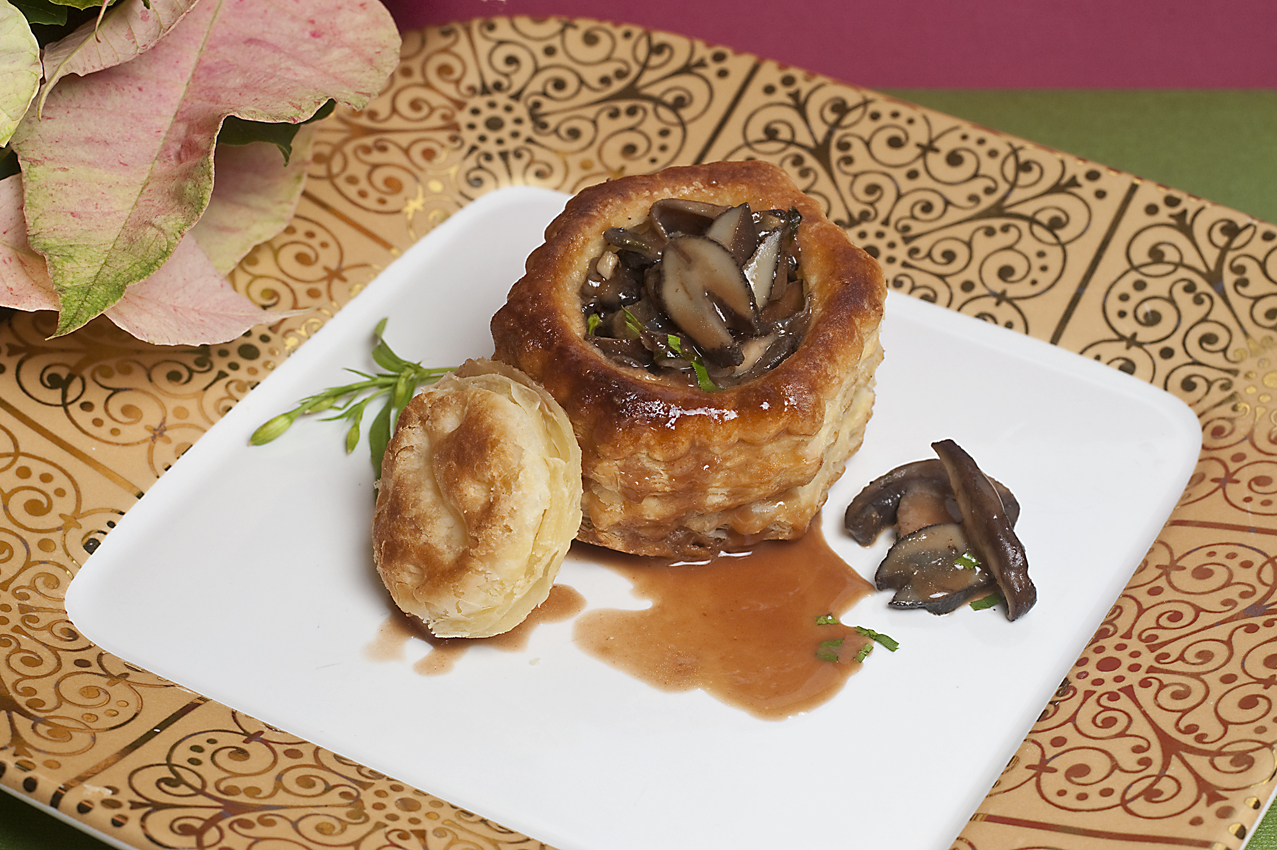 escargot-mushroom-puff pastry