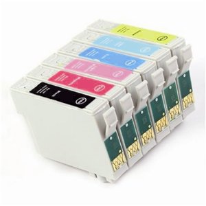 Epson T0807 Compatible 6 Ink Cartridge Set - Hummingbird / Humming Bird