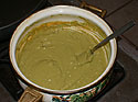 Green vegan cheese sauce: "Green Goo"