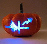 blinky LED mini pumpkin