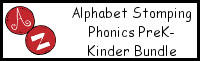 Alphabet Stomping Phonics Packs Prek-Kinder Bundle