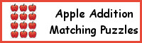 Apple Addition Matching Puzzles