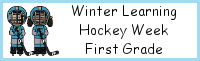 Winter Learning: First Grade Hockey Weekly Pack