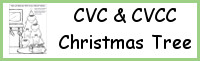 CVC & CVCC Word Family Christmas Tree Writing