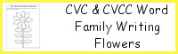 CVC & CVCC Word Family Writing Flowers