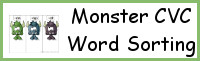 Monster CVC Word Sorting: AT, AP & AN