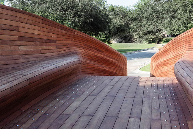 Drift: A timber-and-steel pedestrian bridge by Volkan Alkanoglu