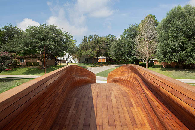 Drift: A timber-and-steel pedestrian bridge by Volkan Alkanoglu