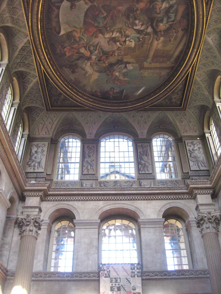 The entry foyer to Blenheim Palace. 