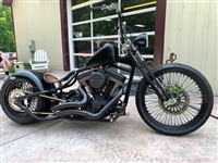 BLACK RSD BIG RADIUS STYLE EXHAUST FOR RSD BIG DOGS, AMERICAN IRONHORSE CHOPPERS SLAMMERS