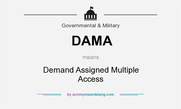 What does DAMA mean? It stands for Demand Assigned Multiple Access