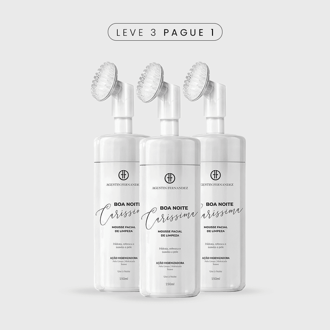 3X1 Espuma Facial - Boa Noite Caríssima 150ml - FRETE GRÁTIS