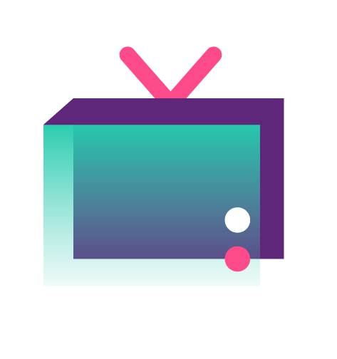 Icon of a television