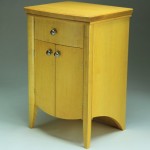 Maple Bow Front Cabinet