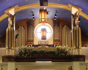 Balcony of Maternity BVM choir loft