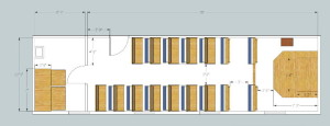 Planning pew spacing and sanctuary arrangement