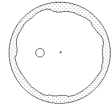 [plastic sheet on disk bottom, edges folded over disk edge and attached]