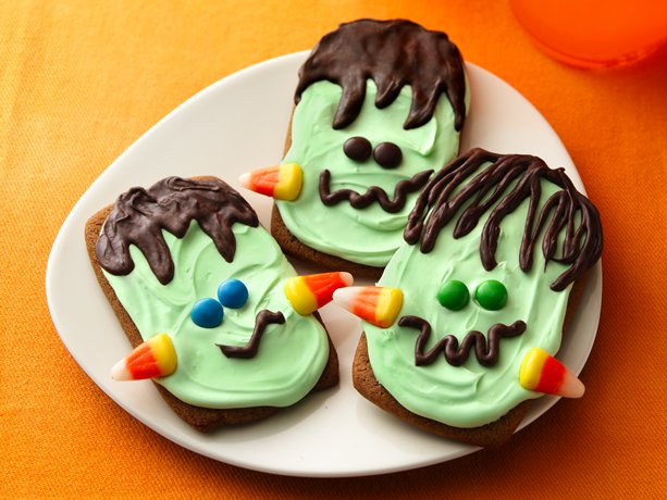 Ginger Frankenstein Cookies