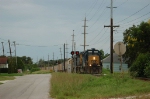 CSX Transporation Phosphate Train with two EMD SD40-2's No. 8005 and No. 8008 providing power