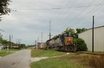 CSX Transporation Phosphate Train with two EMD SD40-2's No. 8005 and No. 8008 providing power